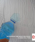 Super Sticky High Density Acoustic Foam Wall Panels With Built In Aluminum Foil, showing waterproof closed cell foam background.