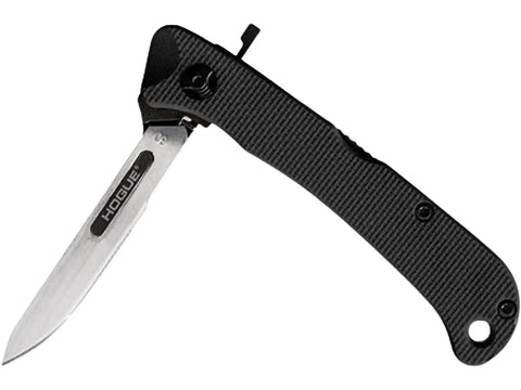 Expel 2.5 Inch Replaceable Scalpel Knife With High Carbon Steel Blade Stainless Steel Build Plus Peel Ply Textured G10 Frame