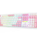 Beast Mode Full Size Gaming Keyboard With Real Gasket Mount And Dope Rgb Backlighting featuring pastel keycaps and vibrant lighting.