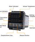 PID Temperature Controller Box with indicator labels and buttons for precise temperature control in home workshop lab