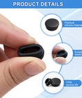 Close-up of black silicone rubber plug from 125 Piece Black Silicone Rubber Plugs Set For Round Holes In Furniture And Car Panels