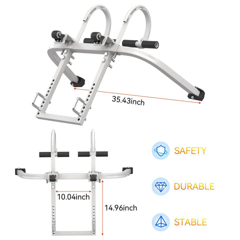 Heavy Duty 2 In 1 Ladder Stabilizer And Roof Hook Accessory Adjustable Wall Stand Off Bridge For Gutters Plus Tough As Nails Home Upgrade Gear Rock Solid Grip
