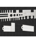 Pro DIY Metal Bender Kit For Sheet Metal And Tubes With Folding Tool And Auxiliary Bending Tools on black grid background