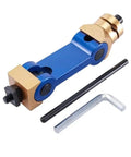 Hella Stable CNC Mills Vise Stop With Quick Slide Adjustments And Kickass Rugged Steel Build For Absolute Zero Drift Workpiece Location On T Slot Machine Tools with adjustable components.