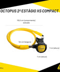 Ultra Compact Scuba Octopus Regulator for Easy Dives, Ultra Light 145g ABS Elastomer Build, Single Hull Design, Reliable Comfort