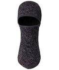 LIFA Merino Balaclava Unisex One Size Cozy Merino Wool Thermal Face Cover For Cold Weather Windproof Warmth, Arc Reflect Colorway 660 Black Grape.