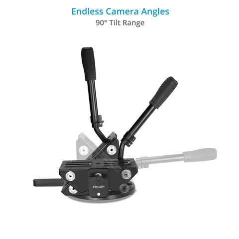 Rocker Camera Plate System With Flat Base Mount For Heavy Video Setups Low Angle Ready For Ground Level Pans And Tilts 360 Pan And 90 Tilt