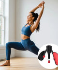 Woman exercising with Kegel Exerciser Pelvic Floor Trainer For Women Inner Thigh Toner PC Muscle Builder shown in detail black