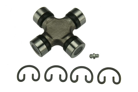 Premium Universal Joint For Jeep Wrangler 87 To 06 Fits Front Driveshaft At Transfer Case Or Axle Durable Replacement Part Designed For Epic Offroading Adventures And Smooth Performance Under Pressure, steel U-joint with clips and grease fitting