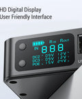 18000 Mah Ups Power Supply With Adjustable Dc 5v 9v And 12v Output For Routers Security Cameras digital display and user interface.