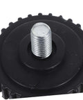 Close-up of one rubber foot showing threaded base for 4 Pcs Grippy No Slip Rubber Feet With Threaded Base For Food Scales And Industrial Platforms, Easy Install Replacement Feet For Jewelry And Kitchen Scales, Rugged Stable Support And Maintenance Friendly.