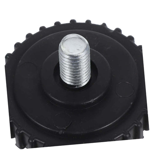 Close-up of one rubber foot showing threaded base for 4 Pcs Grippy No Slip Rubber Feet With Threaded Base For Food Scales And Industrial Platforms, Easy Install Replacement Feet For Jewelry And Kitchen Scales, Rugged Stable Support And Maintenance Friendly.