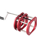 Router Lift Base Workhorse For Woodworking Aluminum Alloy And Stainless Steel 4 Jaw Clamping Table Lifting System With Easy Above Table Crank Adjustment, Firm Mount, Ideal For Small Trimming Machines And Precise Routing, red lift base with crank