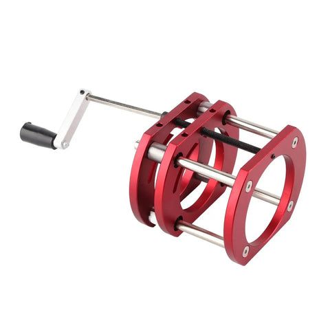 Router Lift Base Workhorse For Woodworking Aluminum Alloy And Stainless Steel 4 Jaw Clamping Table Lifting System With Easy Above Table Crank Adjustment, Firm Mount, Ideal For Small Trimming Machines And Precise Routing, red lift base with crank