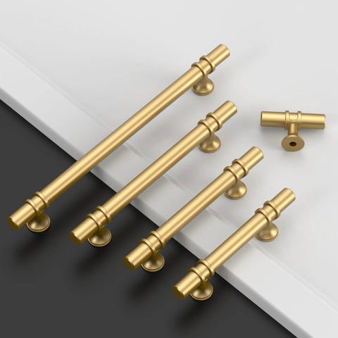 10 Pack Champagne Bronze Cabinet Knobs And 2 Inch T Bar Cabinet Pulls For Kitchen Cabinets Drawers And Home Cabinet Hardware ZH0050