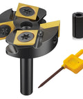 Slab Flattening Router Bit Heavy Duty With One Quarter Inch Shank, One And Three Eighths Inch Cutting Diameter, One Half To One Quarter Inch Collet