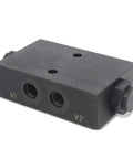 Double Pilot Operated Hydraulic Check Valve With 6 SAE Ports, 11 GPM Flow, Prevents Cylinder Drift And Holds Hydraulic Cylinders In Neutral