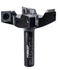 CNC Spoilboard Surfacing Router Bit With Half Inch Shank And Two And A Half Inch Cutting Diameter Replaceable Carbide Inserts