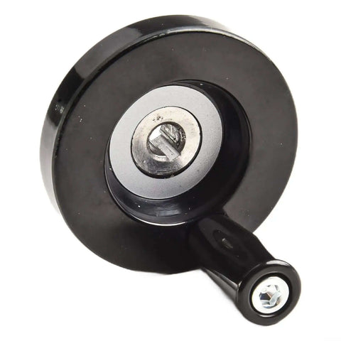 63mm Hand Wheel With Eight Millimeter Bore And Rotating Swivel Handle For Milling Machines Lathe And Grinder Durable Plastic And Metal Assembly