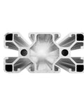 Durable Aluminum Profile Extrusion 4080 With Anodized Finish Lightweight 6063 T5 Linear Rail Cross Section for CNC Projects 600mm Silver