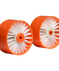 Two orange and white replacement filters for BSV2020G and BSV2020P Powerseries Extreme cordless stick vacuum, 6 pack.