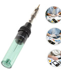 Portable Gas Soldering Iron Kit For Electronics Repair And Vehicle Fixes Cordless Welding Torch with close-up views and uses