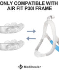 2 Pack Replacement P30i Pillow Cushions for AirFit P30i, shown with compatible CPAP frame