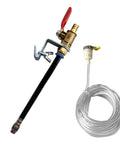 Heavy Duty Angle Grinder Water Attachment With Brass Adjustable Nozzle And Flexible Hose For Dust Suppression and water control valve.