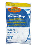 Replacement Micro Filtration Vacuum Bags For Eureka Sanitaire Type ST Uprights, 40 Pack in retail packaging