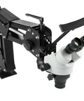 Micro Inlaid Mirror Multi-Directional Microscope With Spring Bracket, black stereo microscope with dual eyepieces and adjustable arm