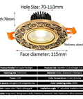 Smooth Brushed Brass LED Recessed Downlights 9 Pack Sleek Anti Glare Ceiling Fixtures Dimmable CRI 90 Plus, close-up view showcasing decorative trim.