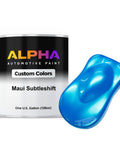 Top Shelf Automotive Basecoat Midcoat Paint Gallon Ready To Roll With Slow Reducer For Slick Blending Clean Showroom Finish Reliable Custom Color Matching, gallon can with Maui Subtleshift swatch.