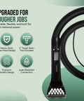 Flexible Replacement Hose With Three Inch Tough Stain Brush And Self Cleaning Tool for Little Green and SpotClean Vacuums