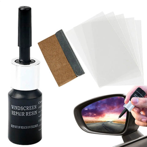 DIY Windshield Repair Kit For Chips And Cracks With Resin Glass Repair Fluid Quick And Easy Fix For Car Windshields Star Shaped Crack Repair Professional Grade