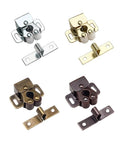 Premium 10 Pack Cabinet Latches For Automatic Sliding Door Stops and Anti Collision Hardware with Built In Spring Mechanism in various finishes