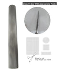 Rolled 304 Stainless Steel Mesh Screen 150 Mesh 40x120cm, easy to cut, heavy duty woven wire filter mesh for DIY projects, rust resistant.