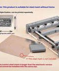 Manual Solder Paste Screen Printer For PCBs With 80mm Scraper, Handy Desktop Stencil Printer setup with steel mesh guide