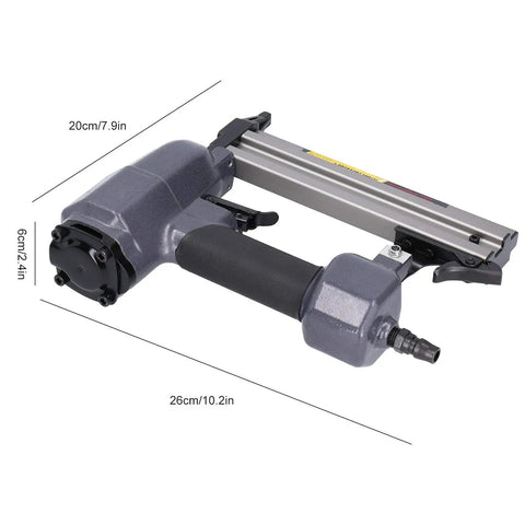 Rock Solid Heavy Duty Pneumatic Brad Nailer With Low Air Consumption For Lightning Fast Driving And Smooth Woodworking Builds That Get The Job Done Without Any Frustration