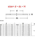 250 Pcs Ultra Thin Flat Washer Kit Adjustable Shim Set 0.1mm 0.2mm 0.3mm 304 Stainless Steel A2 dimension chart