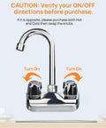 Brass Faucet Stems Valves And Knob Handles Kit For Commercial Faucets Replacement with chrome knobs and turn on arrows