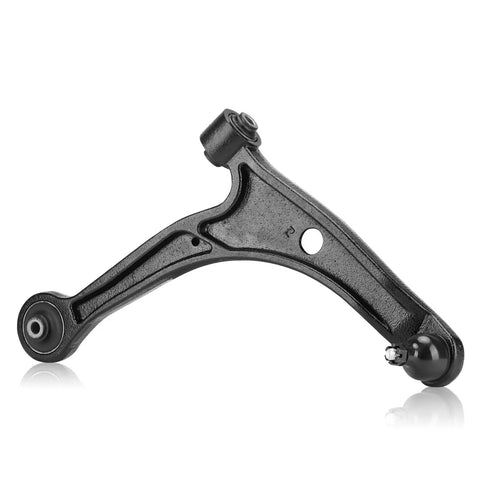 Front Lower Control Arm With Ball Joint For MDX 2006 And Pilot 2006 2008 Left And Right Driver And Passenger Replacement Suspension Kit With End Links 4 Piece, black steel arm