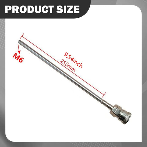 Heavy Duty Reciprocating Linear Actuator Extension Rod Built Tough As Nails For Industrial Machinery Rock Solid C Type M6 Thread with size markings.