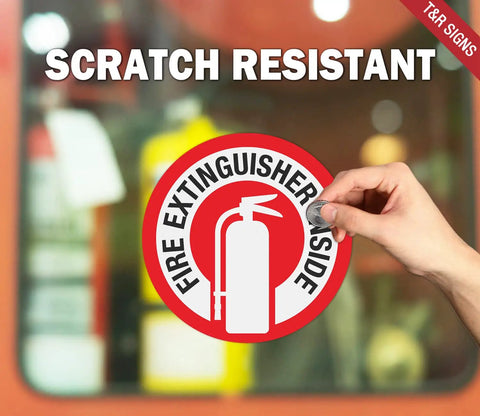 Badass Hella Tough Fire Extinguisher Safety Signs 10 Pack 3X3 Inch Self Adhesive Vinyl Decals Reflective Waterproof Fade Proof Ready For Garage Workshop And Road Trip