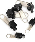 Six Piece Universal Zipper Repair Kit For Quick Fixes On Clothes Bags And Gear Includes Sliders Top And Bottom Stops Zipper Teeth
