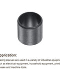Four Pack Flanged Sleeve Bearings 12Mm X 14Mm X 10Mm Pom Oilless Bushings showcasing a black POM bearing sleeve for industrial use.