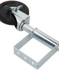 Spring Loaded Gate Wheel Caster For Farm Gates Heavy Duty 5 Inch Aluminum Wheel with damping, white, auto height adjustment