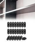 Heavy Duty Steel Mending Plates 80 Pack Straight Corner Braces For Wood Furniture Cabinet Repair Reinforcement Real Deal Diy Hardware Kit With No Sweat Pre Drilled Installation displayed with pre-drilled holes and screws.