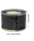 Leak Proof Silicone Tape That Sticks Like A Champ No Glue Needed, Self Fusing Pipe Wrap for Plumbing Repairs shown in roll, 2.5cm x 150cm.