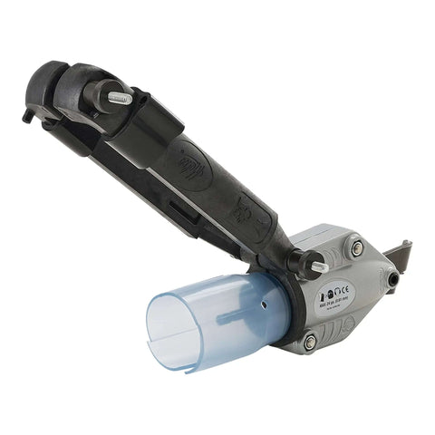TurboShear Drill Attachment For Corrugated Metal Roofing, lightweight and heavy-duty tool for cross cuts and trims in metal panels
