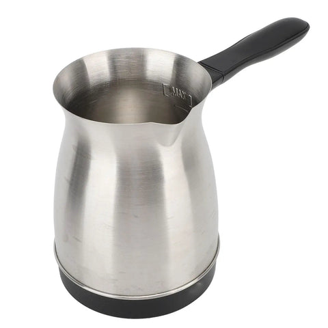 Turkish Electric Coffee Pot 600ML With Ergonomic Handle Stainless Steel Turkish Coffee Maker For Home Use Also Brews Tea And Milk Safe Design For Easy No Fuss Everyday Brew